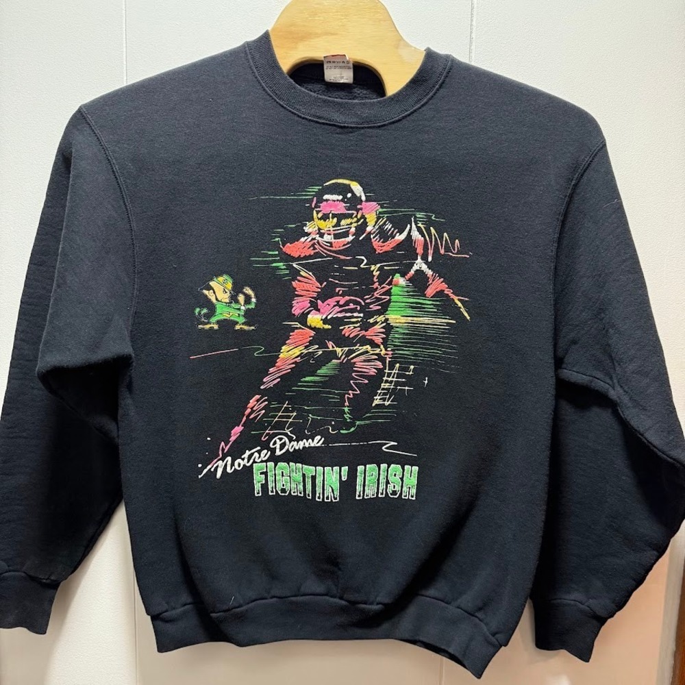 Vintage Notre Dame Fighting Irish‎ Football Crewneck Sweatshirt XL